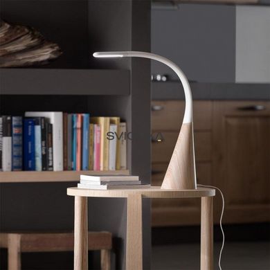 Настольная лампа REDO 01-1037 ALIAS White/Wood + Dimmable