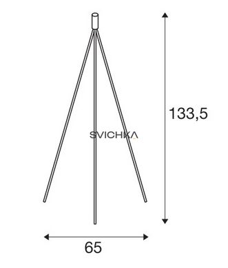 Тринога slv FENDA для світильників MIX & MATCH, хромовий