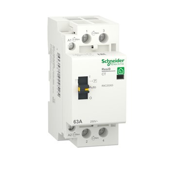 Контактор RESI9 Schneider Electric 63A, 1P+N, 2NO ~230В/50Гц