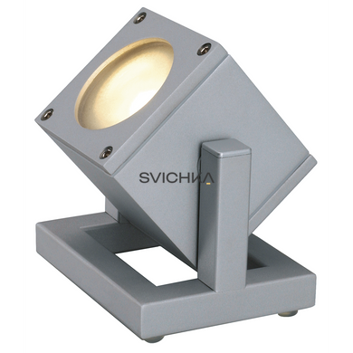Прожектор вуличний SLV CUBIX I 132832, сірий, Сірий, Сріблястий, Сріблястий