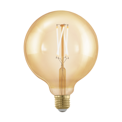 Лампа Eglo філаментна золота, що диммується, LM LED E27 G125 1700K 11694