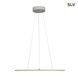 LED PANEL ROUND, pendant version, silver-grey, 338 LED, 39,8W, dimmable, 2700K