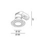 Врезной точечный светильник LTX NANO R TRIMLESS, D35мм, H67мм, 3000K, White