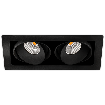 Точковий світильник Arkos Light TWIST DOUBLE A2044222NT, Чорний, Чорний