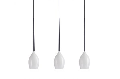 Підвісний світильник Azzardo MD1288B-3W IZZA 3 pendant white (AZ2320), Чорний, Білий