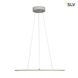 LED PANEL ROUND, pendant version, silver-grey, 338 LED, 40W, dimmable, 3000K