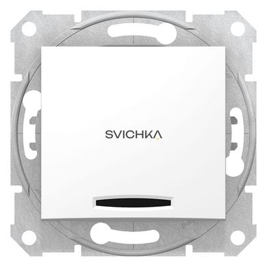 Перехресний вимикач Schneider Electric Sedna з підсвічуванням, Білий, Білий