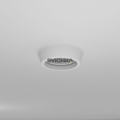 Гіпсовий світильник, що вбудовується "СВ 003", Білий