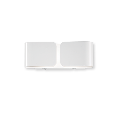 Настінний світильник Ideal Lux 49236 Clip AP2 Mini Bianco, Хром, Білий
