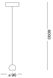 Подвесной светильник Ideal Lux Archimede sfera, White