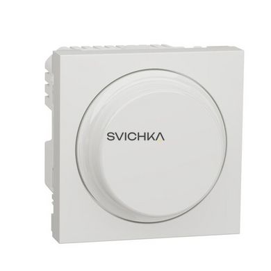 Універсальний поворотний димер для LED ламп Schneider Electric Unica New, Білий, Білий