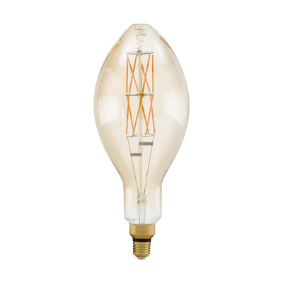Лампа Eglo филаментная диммир. янтарь BIG SIZE (LM LED E27) E140 2100K 11685
