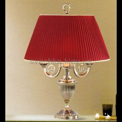 Настільна лампа Nervilamp 870/3C RED SHADE, Червоний, Червоний