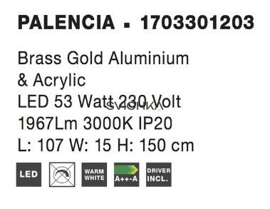 Подвесной светильник Nova luce PALENCIA 5 Brass