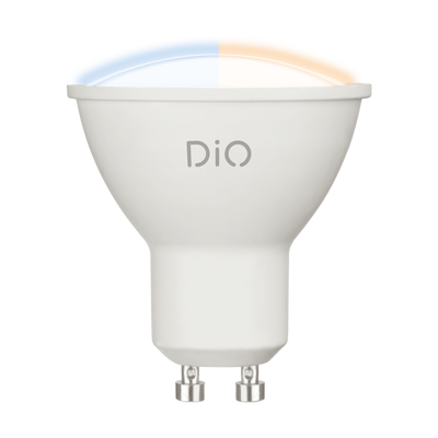 Світлодіодна лампа CCT із зміною температури кольору Eglo LM_LED_GU10 11802, Білий, Білий