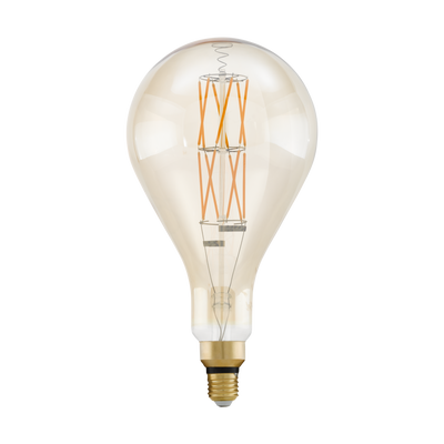 Лампа Eglo філаментна диммір. янтар BIG SIZE (LM LED E27) PS160 2100K 11686