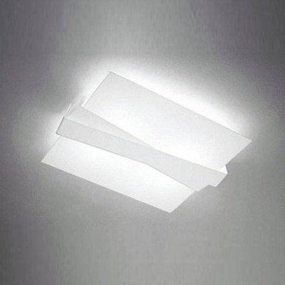 Настінно-стельовий світильник Linea Light Zig Zag_S, Білий, Білий