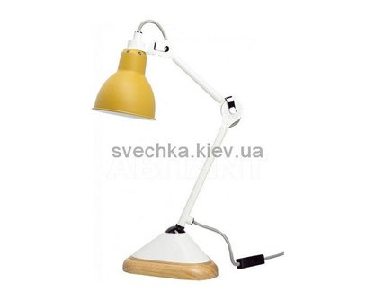 Настільна лампа Lampe Gras 207-Wh-Yellow-Round, Білий, Білий