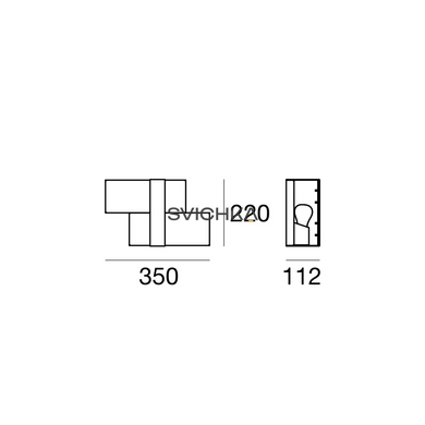 Настінно-стельовий світильник Linea Light 90228 Triad, Білий, Дерев'яний