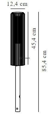 Уличный столбик Nordlux Aludra 45