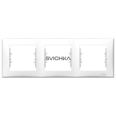 Рамка 3-постова Schneider Electric Sedna, Білий, Білий
