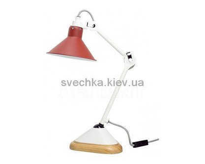 Настільна лампа Lampe Gras 207-Wh-Red, Білий, Білий