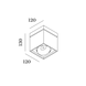 Точковий світильник Wever & Ducre Sirro 189164B5, Чорний, Чорний