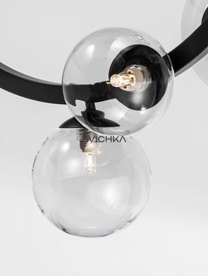 Підвісний світильник Nova luce ODILLIA Round, Black/Clear