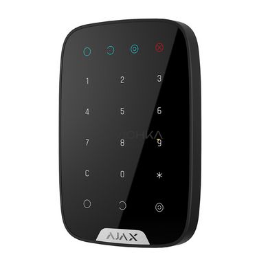 Бездротова клавіатура сенсорна Ajax KeyPad чорна, Чорний