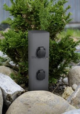 Вуличний блок штекерних розеток Trio Garden Socket, Anthracite, Антрацит, Антрацит