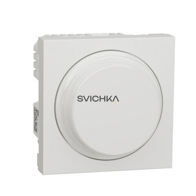 Універсальний поворотний димер для LED ламп Schneider Electric Unica New Wiser, Білий, Білий