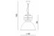 Підвісний світильник AZzardo BISMARCK CONCRETE AZ1575, Сірий, Сірий