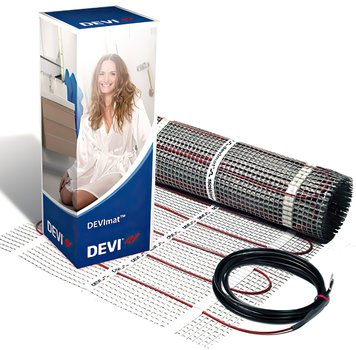 Теплый пол DEVI Comfort двухжильный нагревательный мат DTIR-150