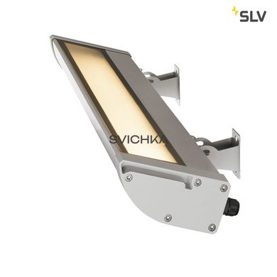 VANO WING, outdoor floodlight, LED, 3000K, silver-grey, W/H/D 63.5/6.5/20.5 cm, сірий