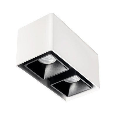 Світильник (арматура) FASHION 2 ED FIXED -GU10 White&Black IP 20 (під лампу з цоколем GU10), Білий, Чорний, Білий, Чорний