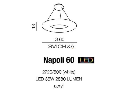 Підвісний світильник AZzardo NAPOLI 60 AZ1316, Хром, Білий