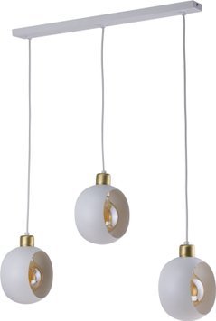 Підвіс TK Lighting 2743 Cyklop White - 2743, Білий, Золотий, Білий