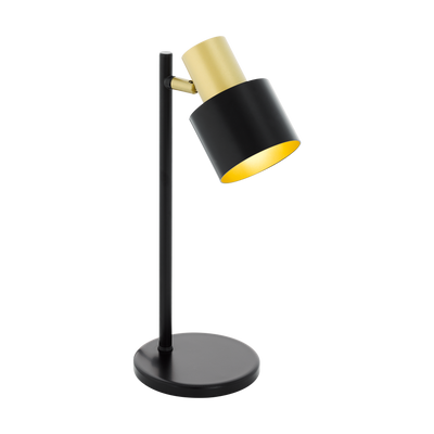 Настільна лампа Eglo FIUMARA 39387, Золотий, Чорний, Золотий, Чорний