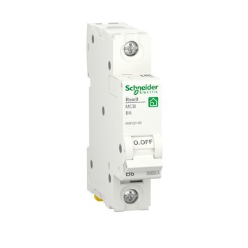 Автоматичний вимикач RESI9 Schneider Electric 6 A, 1P, крива, 6кА