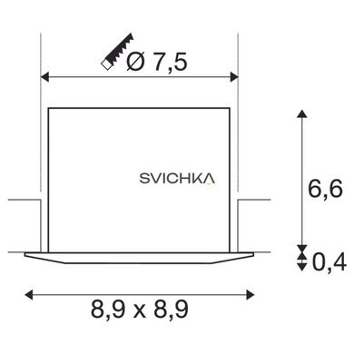 Точечный врезной светильник SLV EASY-INSTALL QPAR51 DL, White