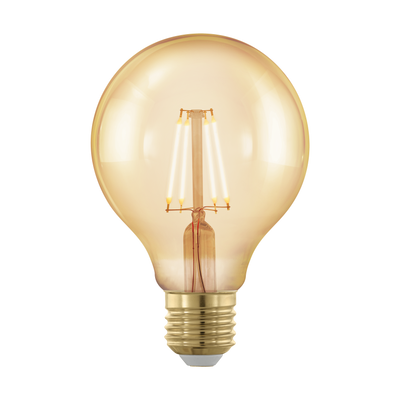 Лампа Eglo филаментная диммируемая золотая LM LED E27 G80 1700K 11692