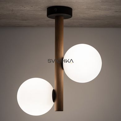 Стельовий світильник TK Lighting ESTERA 2, Wood/White, белый, дерево, Дерев'яний, Чорний, Білий
