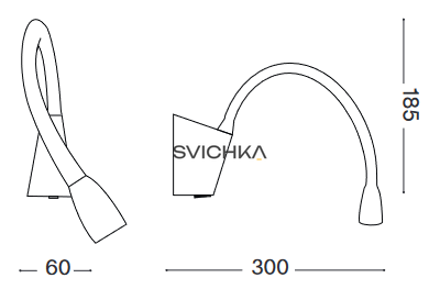 Бра на гибкой ножке Ideal Lux Goose ap