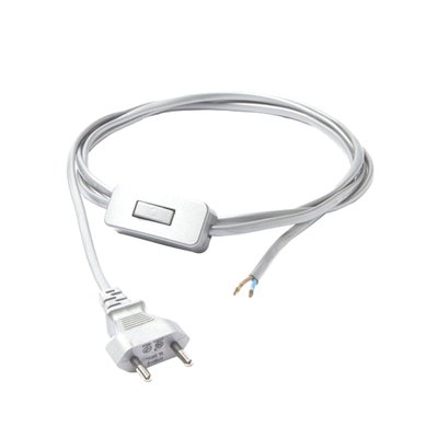 Кабель Nowodvorski CAMELEON CABLE WITH SWITCH WH 1,5m 8612