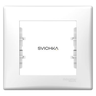 Рамка 1-постова Schneider Electric Sedna, Білий, Білий
