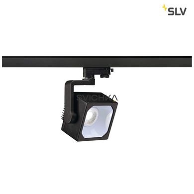Світильник для шинної системи SLV 3Ph, EURO CUBE 152780, Чорний, Чорний