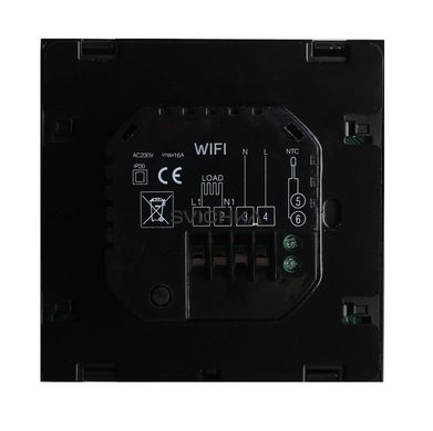 Терморегулятор ECOTERM SN Wi-Fi Black