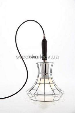 Настільна лампа Zava Lady Cage Chrome, Вишневий, Хром