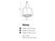 Подвесной светильник AZzardo SIDNEY AZ0511 (1996B7PBN), Хром, Коричневый