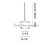 Підвісний світильник Wever &amp| Ducre WETRO 2.0 236288P9, Бурштинний